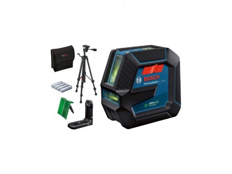 BOSCH plavi alat GLL 2-15 G samonivelišući laser sa stativom za linije sa zelenim zrakom