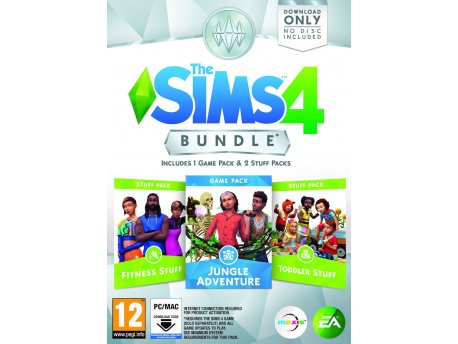 ELECTRONIC ARTS PC The Sims 4 Bundle Pack 11 Fitness Stuff + Jungle Adventure + Toddler Stuff (Code in a Box)