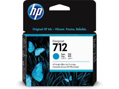 HP HP 712 29-ml Cyan DesignJet Ink Cartridge 3ED67A