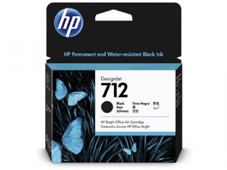 HP HP 712 80-ml Black DesignJet Ink Cartridge 3ED71A