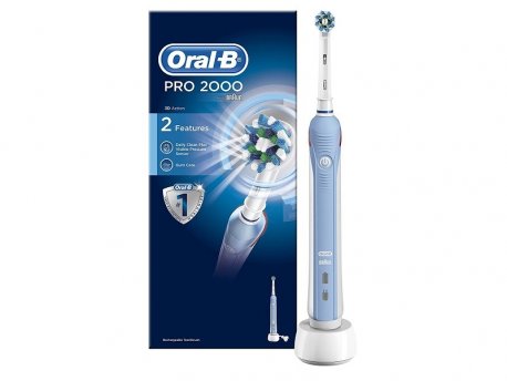 ORAL B POWER TOOTHBRUSH PRO 2000 CROSS ACTION BOX