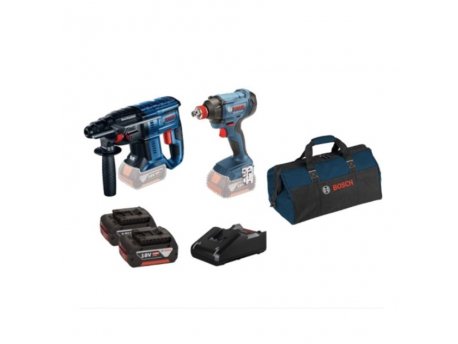 BOSCH plavi alat GBH 180 LI + GDX 180 LI Set akumultorskih alata
