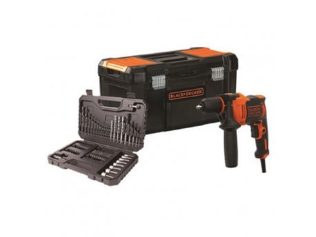 BLACK&DECKER BEH710KA80 električna udarna bušilica 710W + kofer + pribor