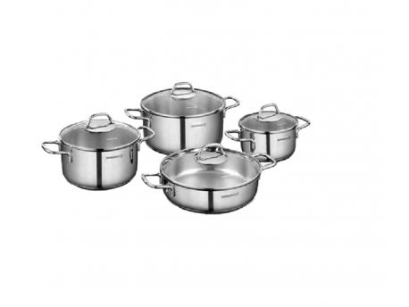 KORKMAZ Set Perla 8pcs Inox
