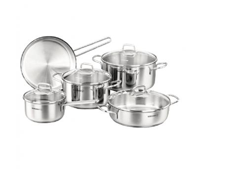 KORKMAZ Set Perla 9pcs Inox