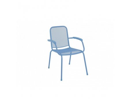 MWH DAS ORIGINAL LOPO Bastenska metalna stolica PLAVA