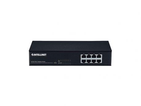 INTELLINET 8-Port Fast Ethernet PoE+ 140W Switch 560764