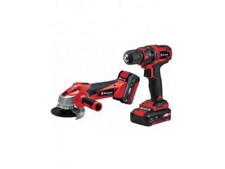 EINHELL TC-TK 18 Li Kit Set aku bušilica i ugaona brusilica
