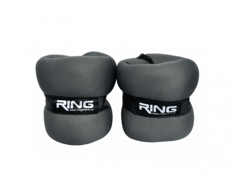 RING Tegovi sa čičkom 2x2kg RX AW 2201-2 (Siva)