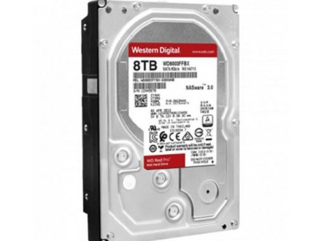 WESTERN DIGITAL WD 8TB 3.5'' SATA III 256MB 7.200rpm WD8003FFBX Red Pro