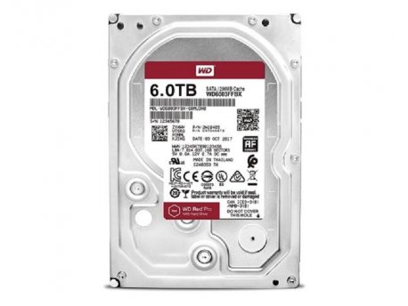 WESTERN DIGITAL 6TB 3.5'' SATA III 256MB 7.200rpm WD6003FFBX Red Pro