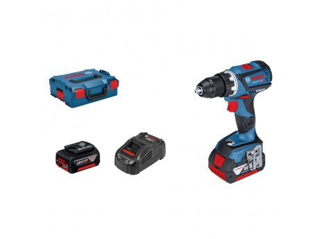 BOSCH plavi alat GSR 18V-60 C 2 x 5Ah Akumulatorska bušilica-odvrtač u L-Boxxu