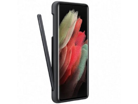 SAMSUNG Silikonska maska +olovka S21 Ultra CRNA (EF-PG99P-TBE)