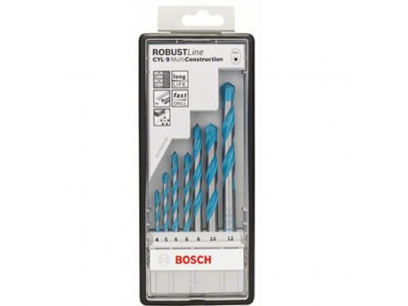 BOSCH plavi alat 7-delni Robust Line set višenamenskih burgija 2607010543