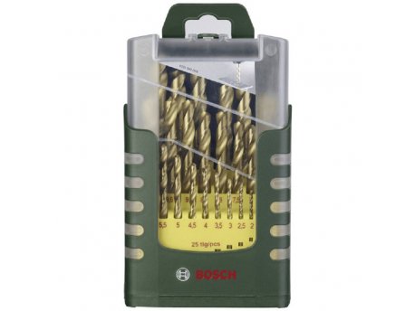 BOSCH zeleni alat 25-delni set HSS-TiN burgija za metal 2607017154