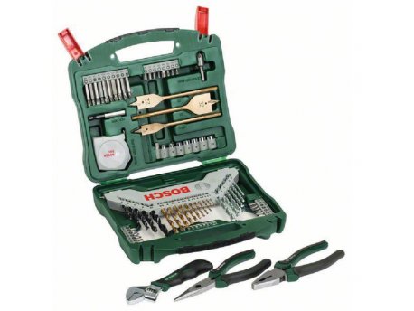 BOSCH zeleni alat 73-delni X line set - 70-delni X-Line set + 3-delni set ručnog alata 2607017197