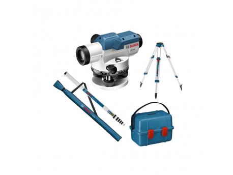 BOSCH plavi alat GOL 26 D opticki uredjaj za nivelisanje + BT 160 stativ + GR 500 merna letva