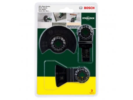 BOSCH zeleni alat 3-delni Starlock početni set ''Tiles'' za višenamenske uređaje 2607017324