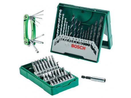BOSCH plavi alat 41-delni set bitova i burgija 15-delni burgija + 25-delni set bitova + ručka sa inbus ključevim 2607017333