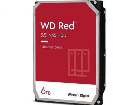 WESTERN DIGITAL 6TB 3.5'' SATA III 256MB IntelliPower WD60EFAX Red