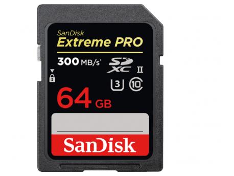 SANDISK Extreme PRO SDXC 64GB UHS-II U3 Class 10