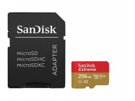 SANDISK SDXC 256GB Micro Extreme 160MB/s +SD Adapter
