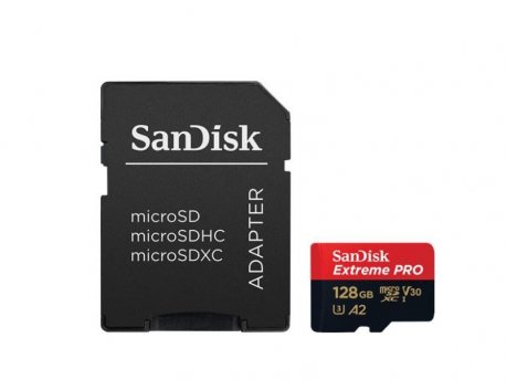 SANDISK SDXC 128GB Micro Extreme Pro SDSQXCY-128G-GN6MA