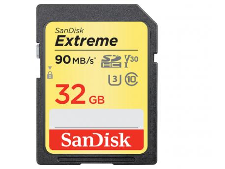 SANDISK SDHC 32GB Extreme 90MB/s V30 UHS-I U3