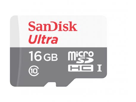 SANDISK SDHC 16GB Micro 80MB/s Ultra Androidÿ Class 10 UHS-I