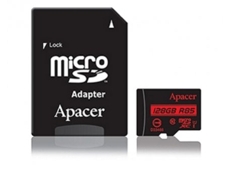 APACER UHS-I U1 MicroSDXC 128GB class 10 + Adapter AP128GMCSX10U5-R