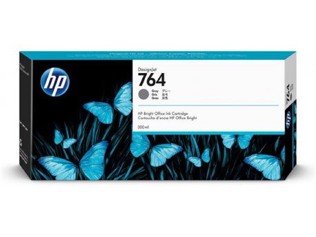 HP 764 300-ml Gray DesignJet Ink Cartridge, C1Q18A