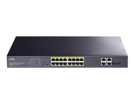 CUDY GS1020PS2 PoE+ 16port Gigabitni switch