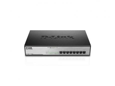 D LINK Switch neupravljivi, DGS-1008MP