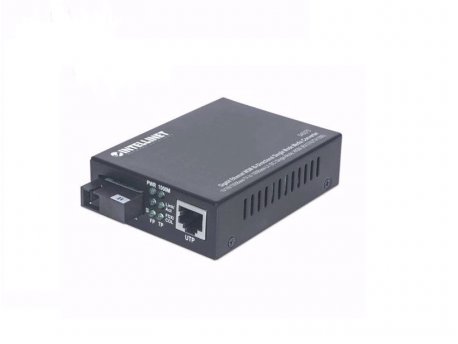 INTELLINET Gigabit Ethernet WDM Bi-Directional SM Media Converter