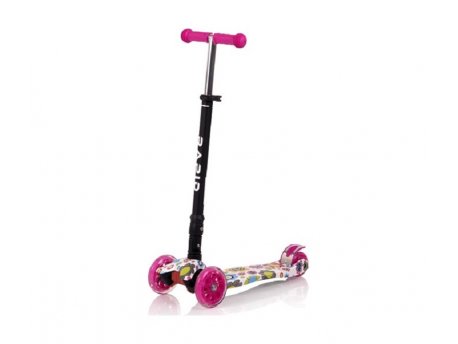 LORELLI BERTONI TROTINET RAPID PINK FLOWERS