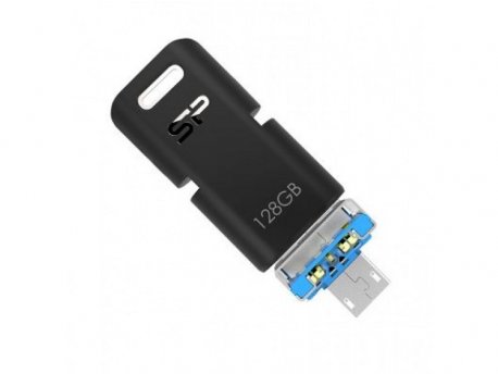 SILICON POWER Flash Drive Silicon Power 128GB Mobile C50 USB-C SP128GBUC3C50V1K Black