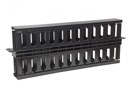 INTELLINET Cable Management Panel 19'' 1U with cover crni