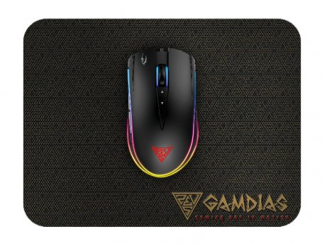 GAMDIAS Miš+ podloga Zeus M2 10800dpi RGB