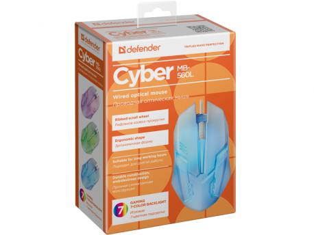 DEFENDER Defender Cyber MB-560L žični USB, 7 boja