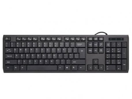 DEFENDER OfficeMate SM-820 US USB, žična tastatura, crna