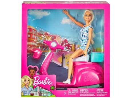 BARBIE Lutka na skuteru