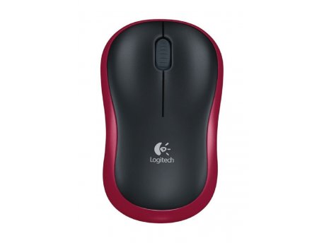 LOGITECH M185 Wireless Mouse Red W