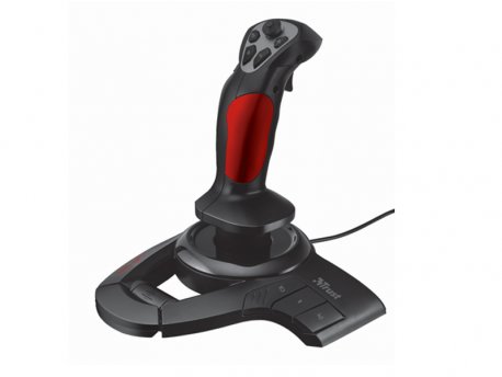 TRUST USB Joystick GTX 555, Predator za PC analogni DWAY+12 tastera, crno/crveni