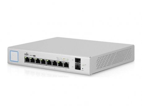 UBIQUITI 8-Port Fully Managed PoE+ Gigabit Switch, US-8-150W-EU