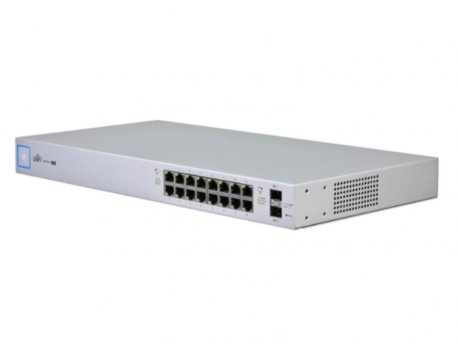 UBIQUITI 16-port Fully Managed PoE+ Gigabit Switch, US-16-150W-EU