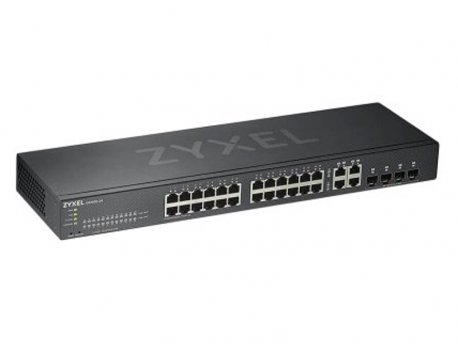 Zyxel GS1920-24HPv2, 28 Port Smart Managed PoE Switch, GS192024HPV2-EU0101F
