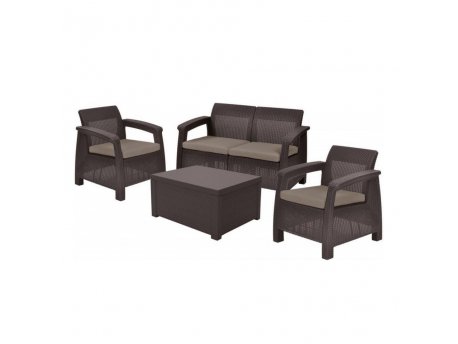 KETER CORFU II Box Baštenski set, braon ( CU 223172)