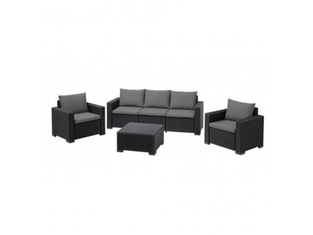 KETER CALIFORNIA 3 SEATER Baštenski set, Pe-ratan, grafit