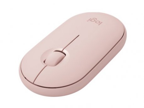 LOGITECH Pebble M350 Wireless and Bluetooth Mouse – ROSE