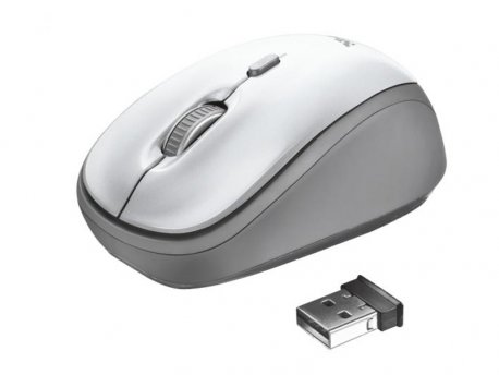 TRUST YVI WIRELESS MOUSE - White (23386)